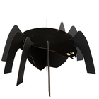 Araignée velours en carton noire  25 x 50 x 55 cm