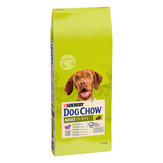 Croquettes Dog Chow pour chien adulte à l'agneau 14 Kg