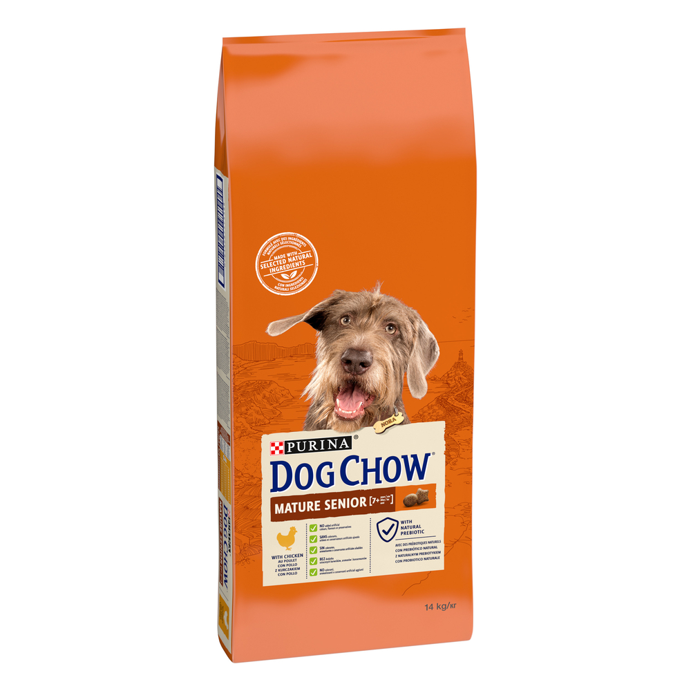 Croquettes Dog Chow pour chien senior au poulet 14 Kg