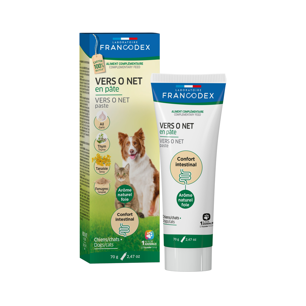 Vers O Net en pâte pour chien/chat 70g