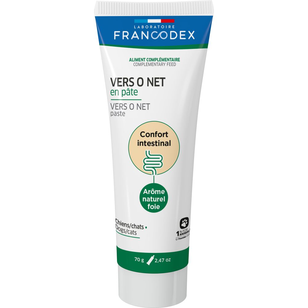Vers O Net en pâte pour chien/chat 70g