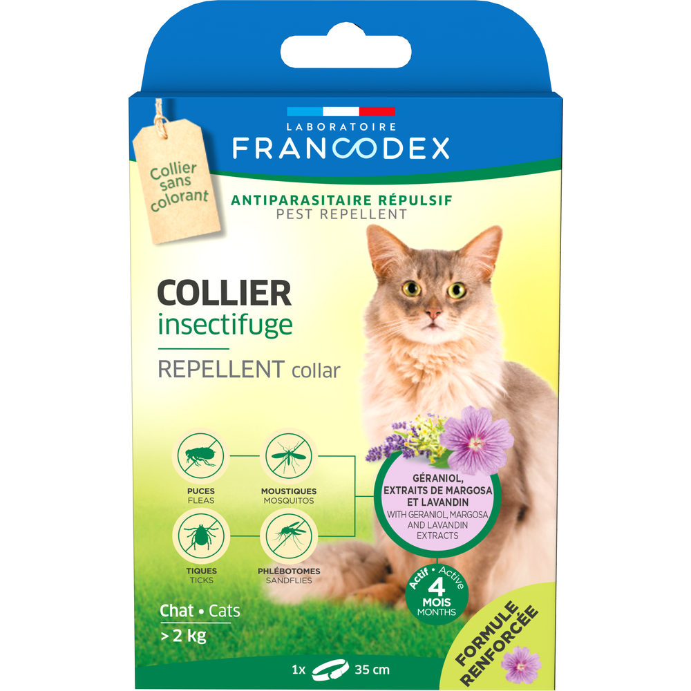 Collier Insectifuge pour chat <gt/>2kg