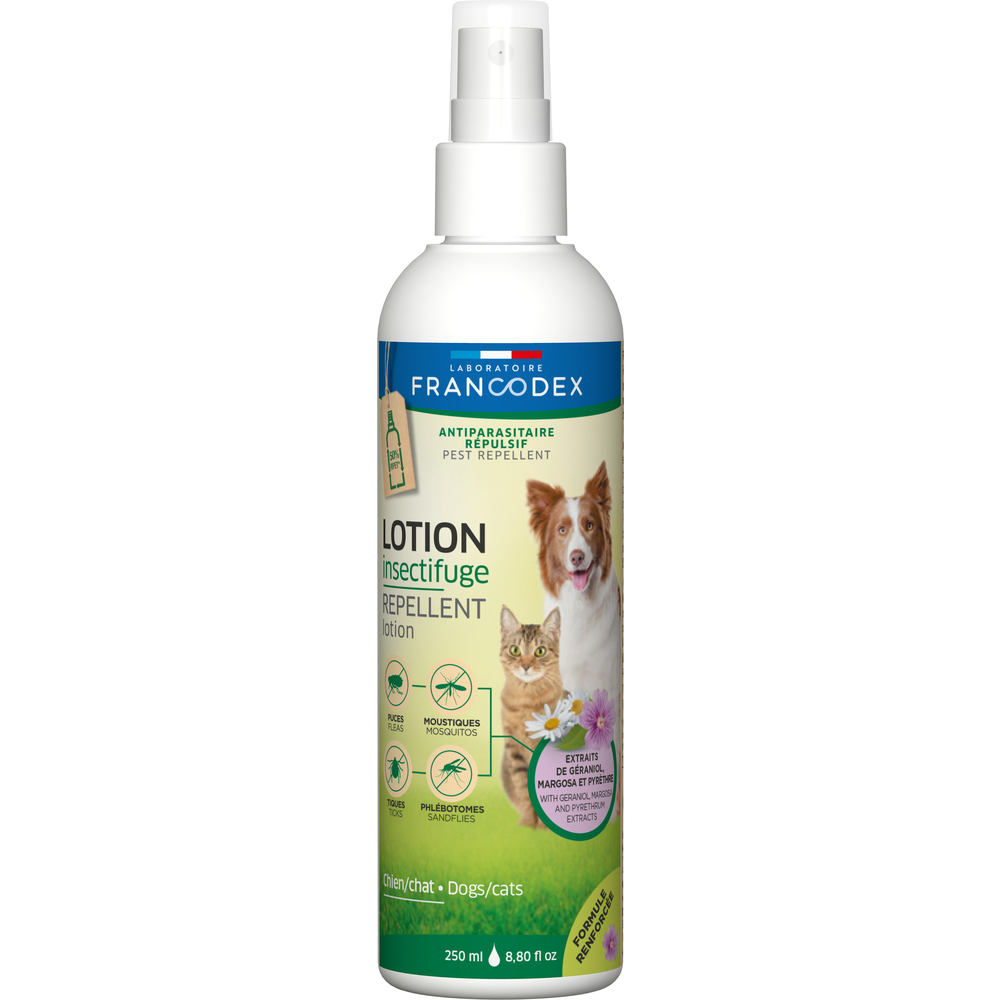 Lotion Insectifuge pour chien et chat 250ml