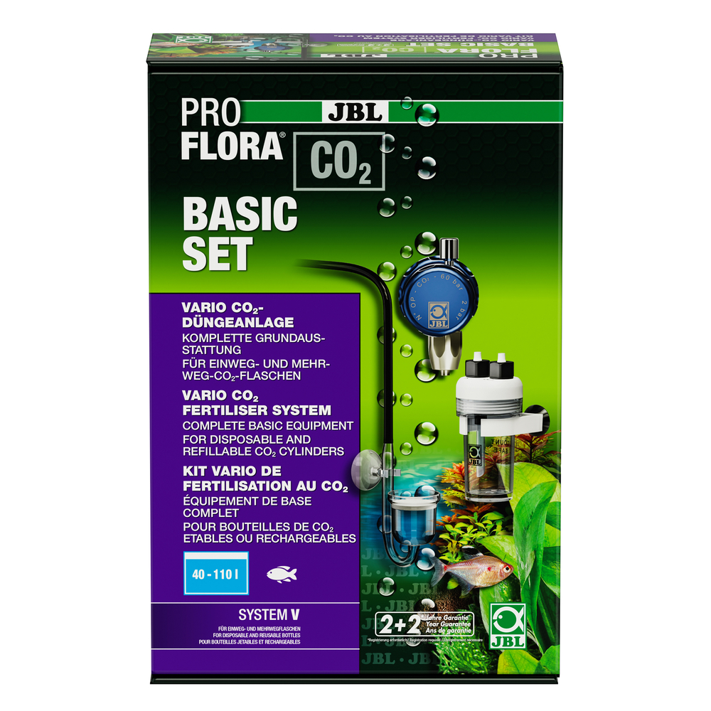 Kit Basic Vario de fertilisation au Co2 pour plantes d'aquarium