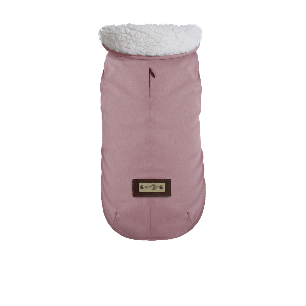 Manteau parka pour chien, rose pâle 40 M
