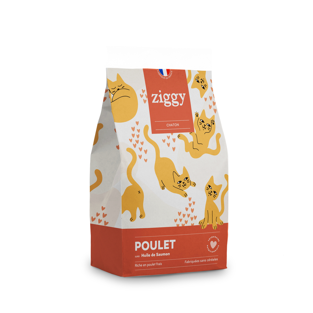 Croquettes pour chaton au poulet 1kg