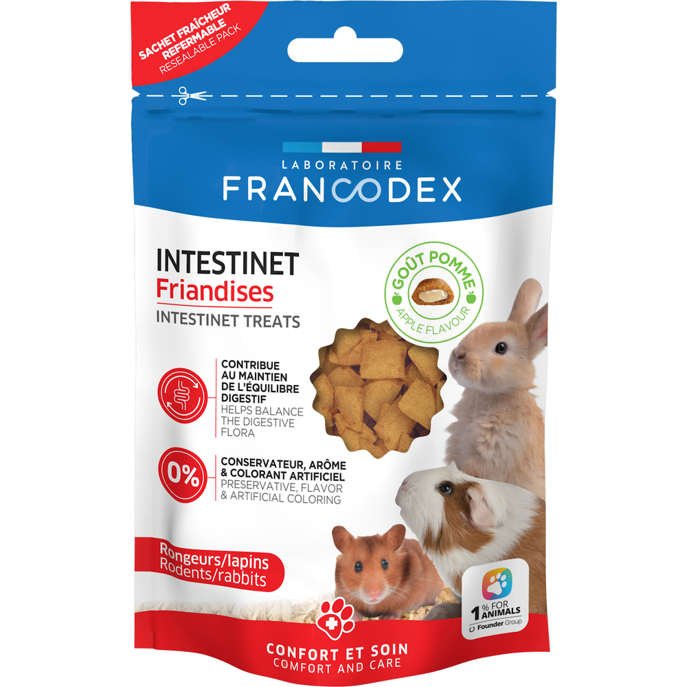 Friandises Intestinet pour rongieurs/lapins 50g