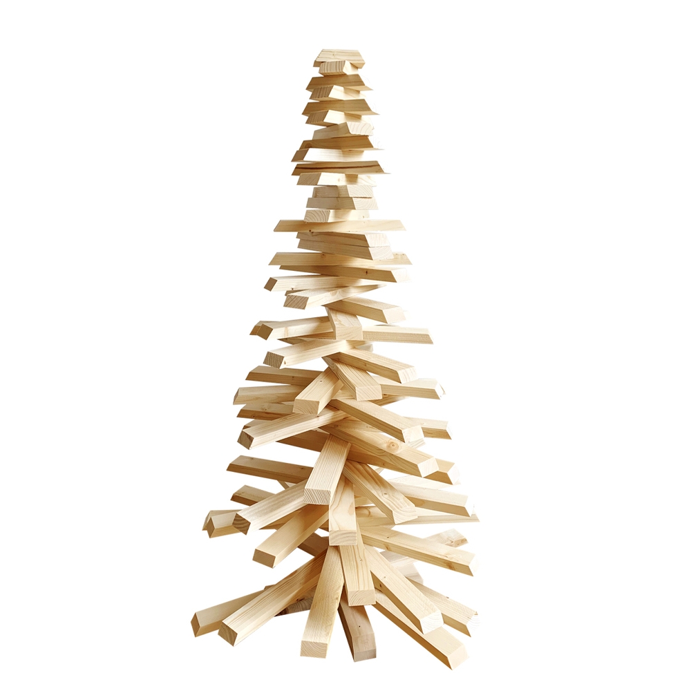 Sapin de Noël en bois - 100cm
