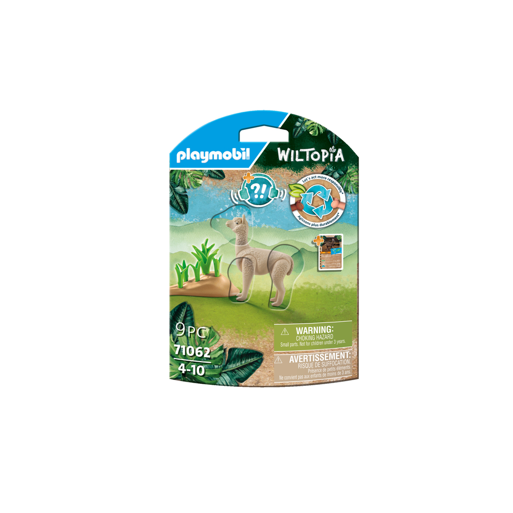 Figurine alpaga pour enfant WILTOPIA en plastique - 9 pièces