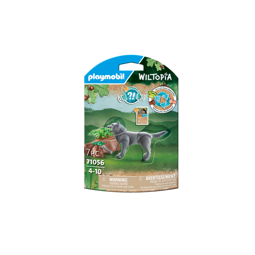 Figurine loup pour enfant WILTOPIA en plastique - 7 pièces