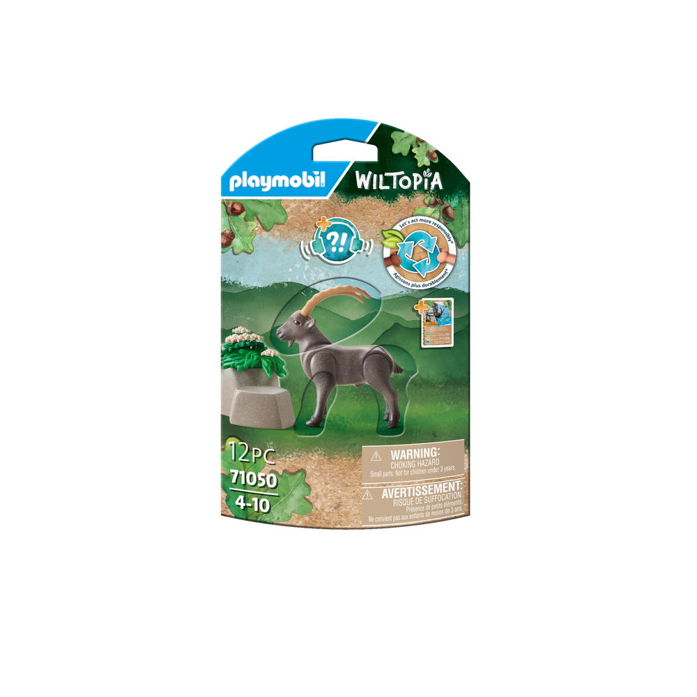 Figurine bouquetin pour enfant WILTOPIA en plastique - 12 pièces