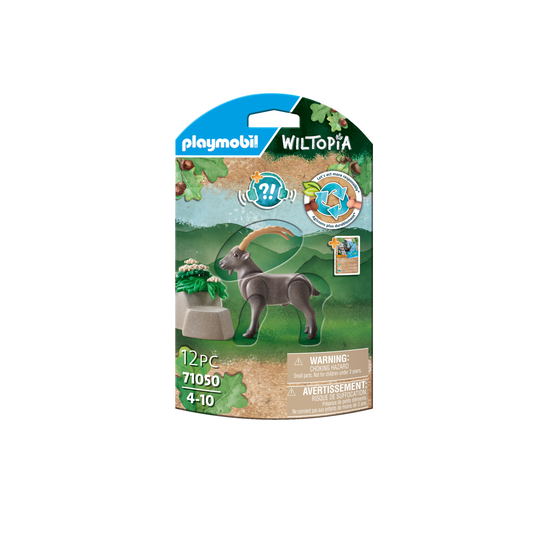 Figurine bouquetin pour enfant WILTOPIA en plastique - 12 pièces