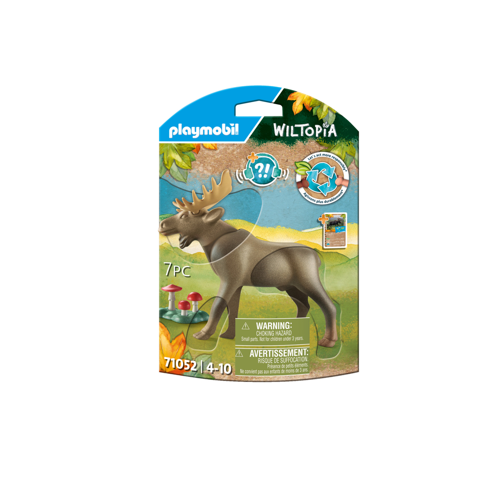 Figurine élan pour enfant WILTOPIA en plastique - 7 pièces