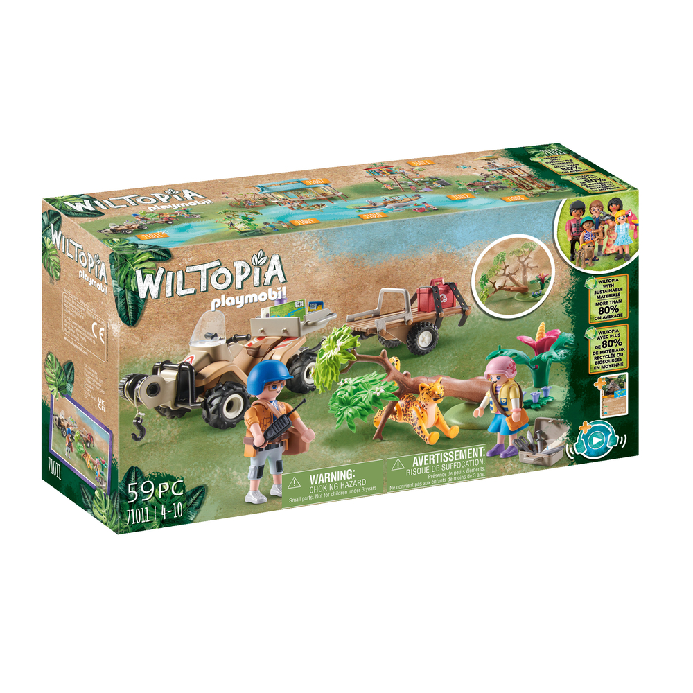 Quad secourisme des animaux pour enfant WILTOPIA plastique - 59 pièces
