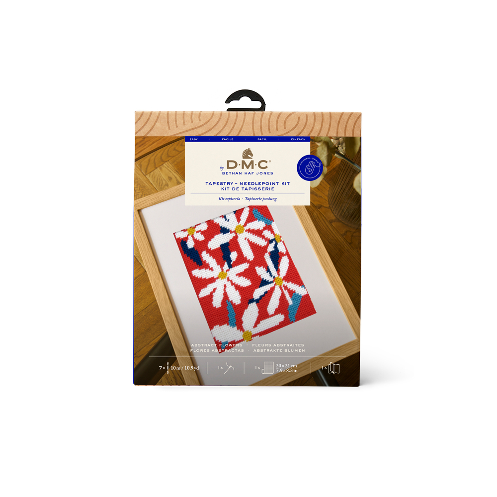 Kit de tapisserie à broder à motifs marguerites