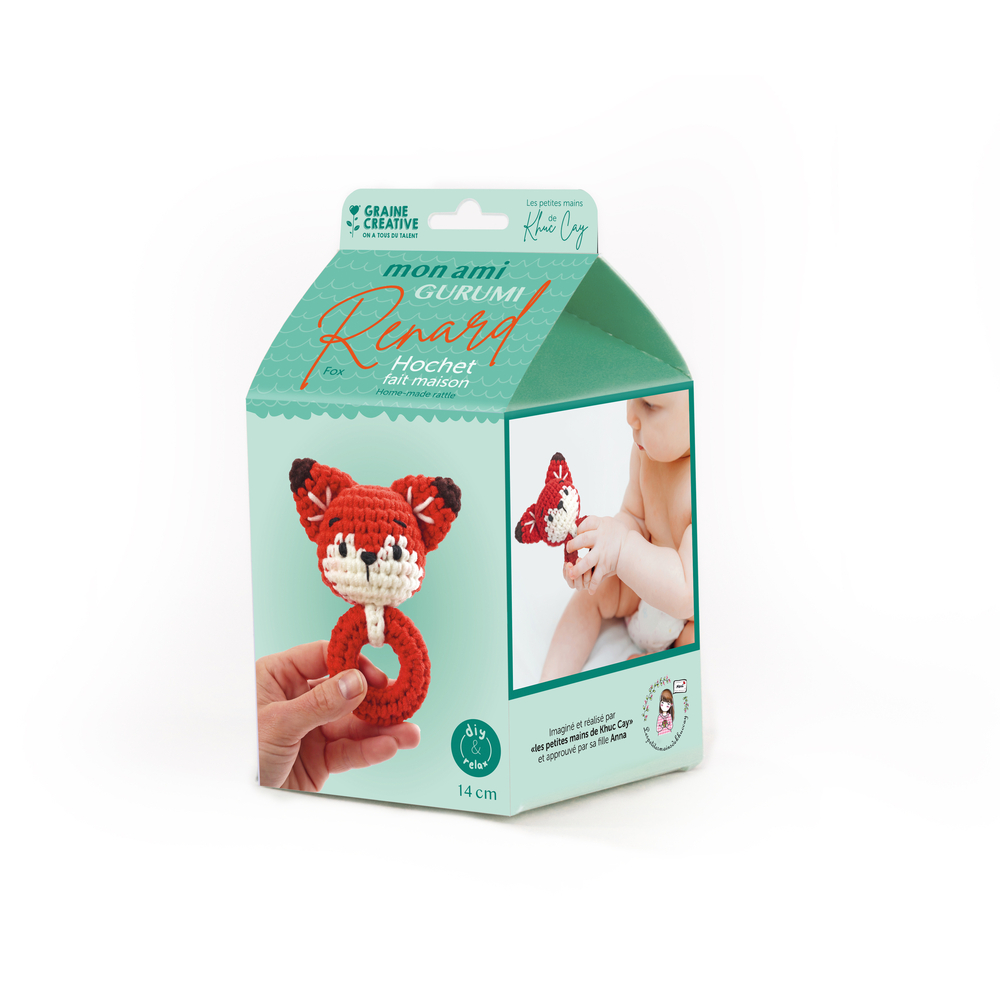 Kit crochet hochet renard