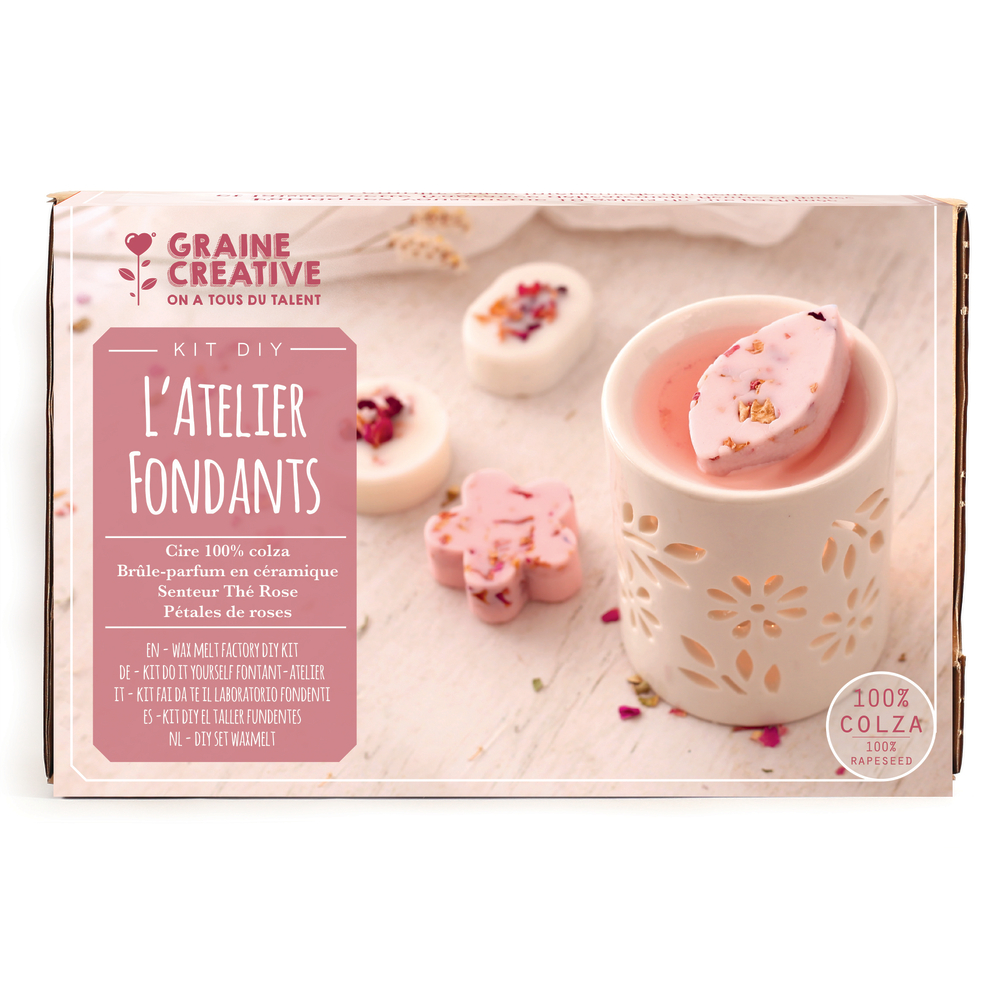 Kit DIY l'atelier fondants à bougies fleuries