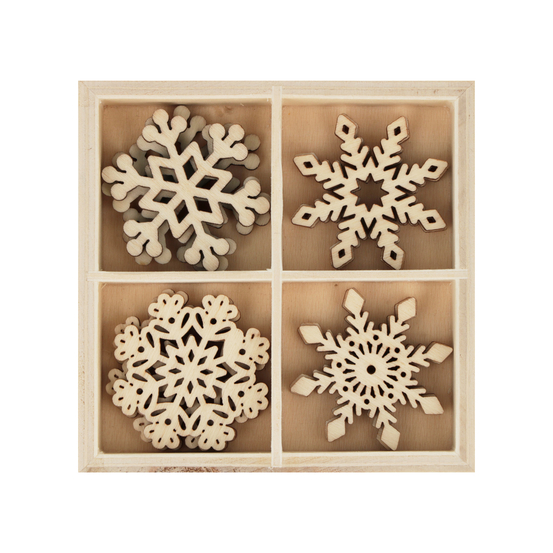 Casier 12 mini silhouettes Let it snow flocon