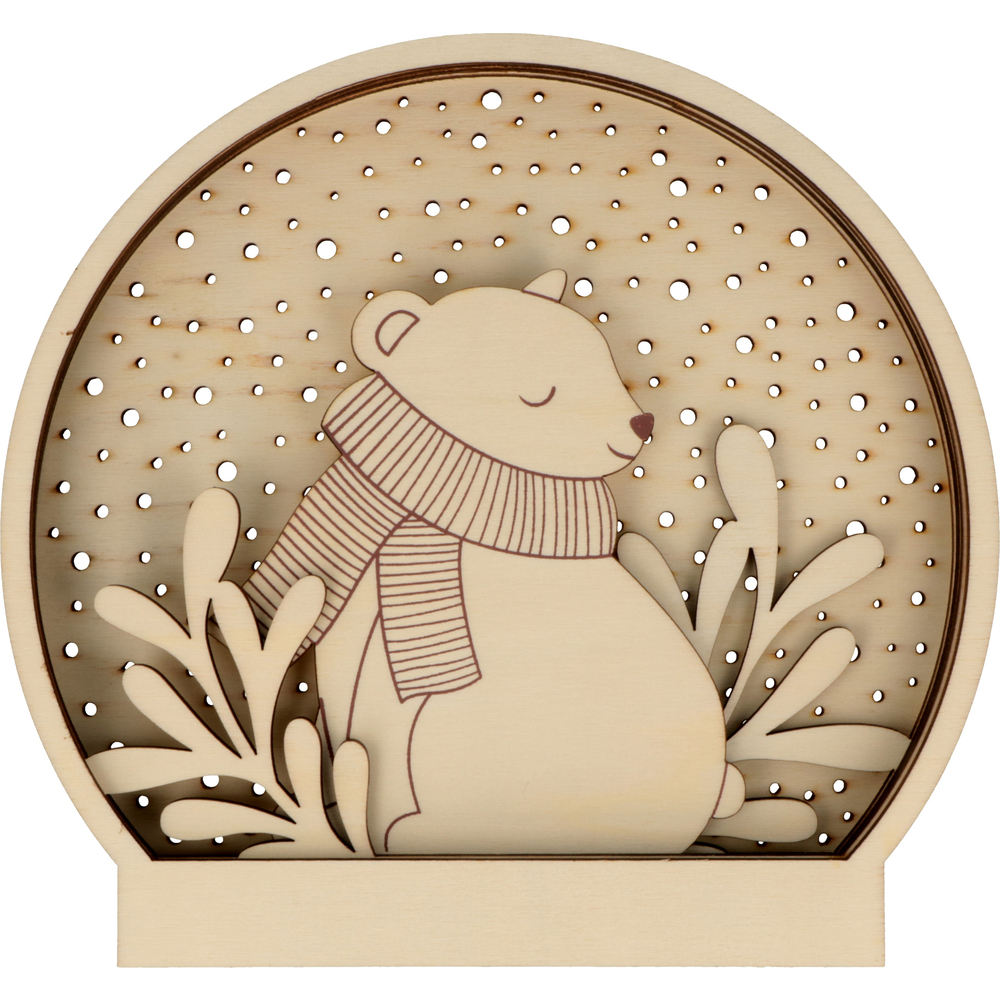 Boule relief Let it snow ours