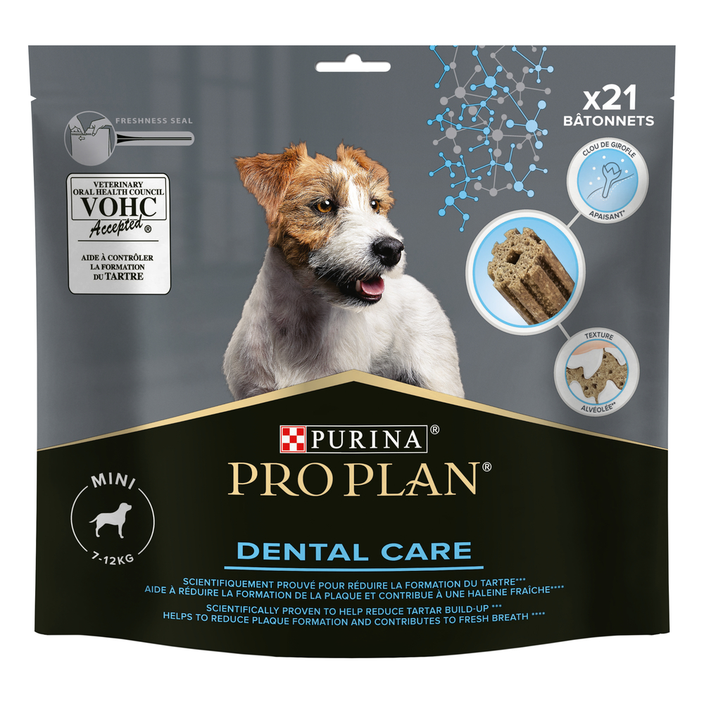 Friandises Pro Plan Dental Care pour petit chien x21 bâtonnets - 345g