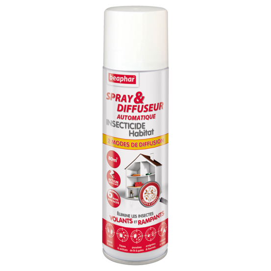 Spray et diffuseur automatique, insecticide d'habitat 250ml/80m²