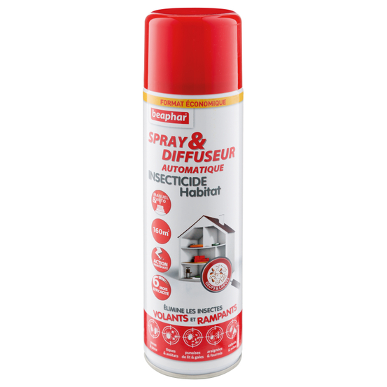 Spray et diffuseur automatique, insecticide d'habitat 500 ml /160m²