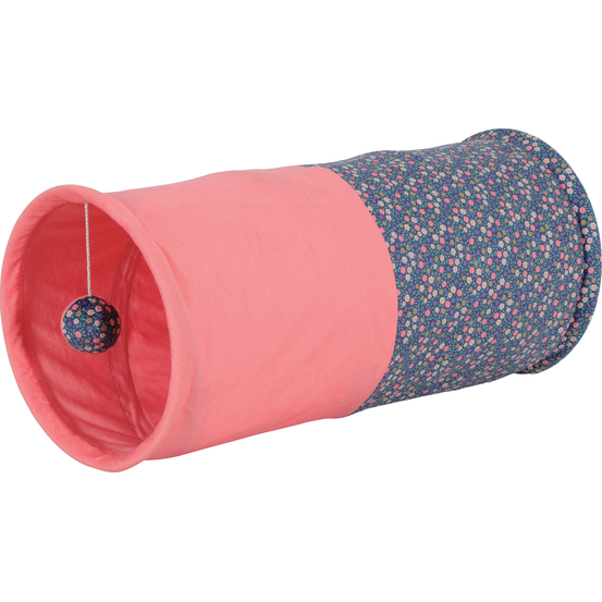 Tunnel Ethicat motif Fleur, jouet pour chat - L.27xl.8xH.28.8cm