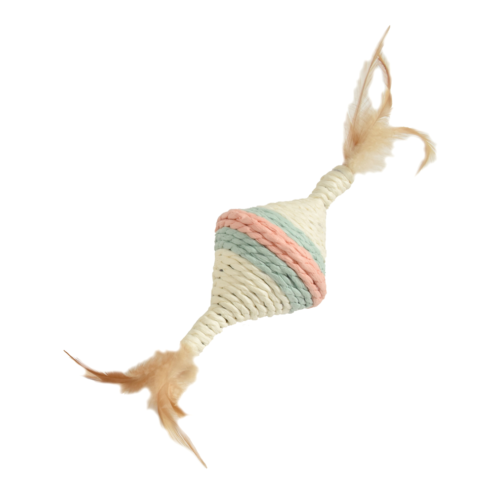 Jouet Youpi rose pour chat 13x6,5x6,5 cm