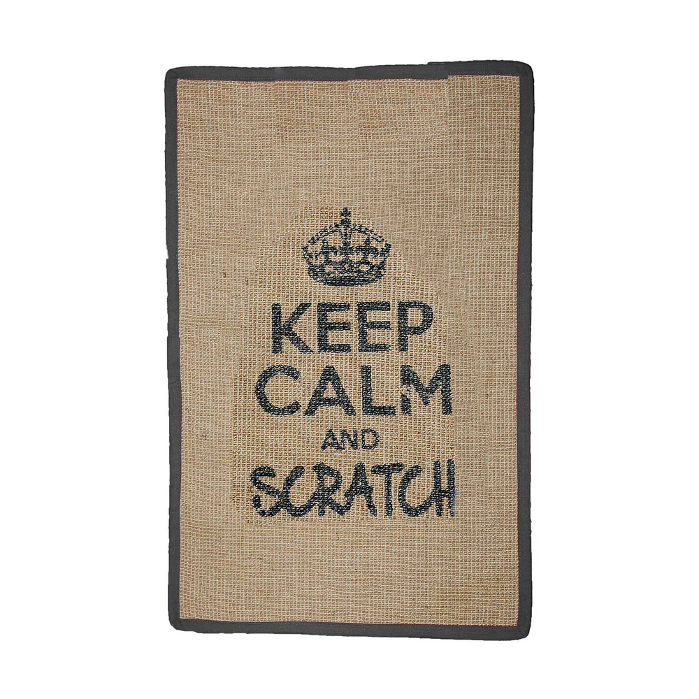 Tapis griffoir rectangle pour chat 60x38cm gris