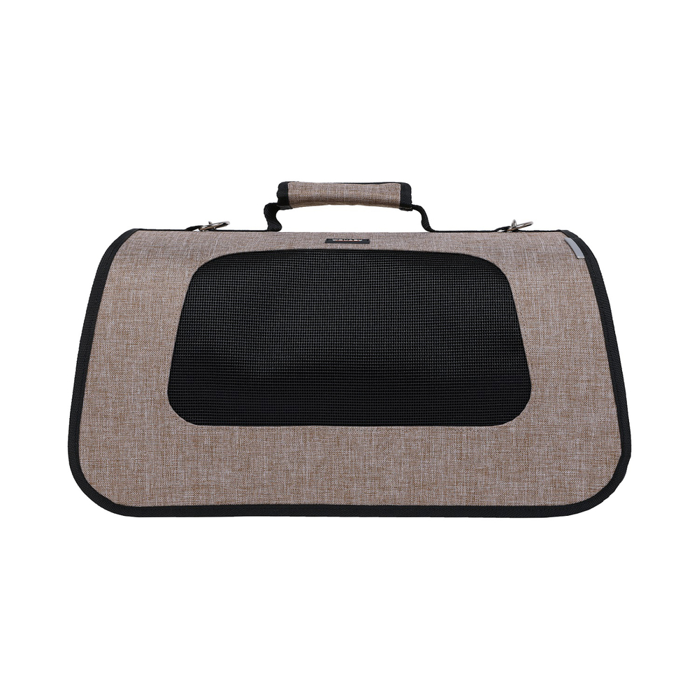 Sac pliable 49x27x26.5 cm beige pour chien