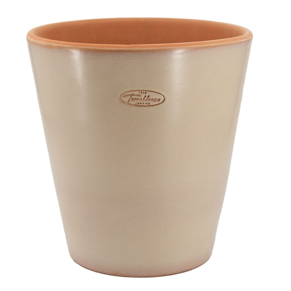Pot Vaso nacré, en terre cuite émaillée - D.27xH.27cm
