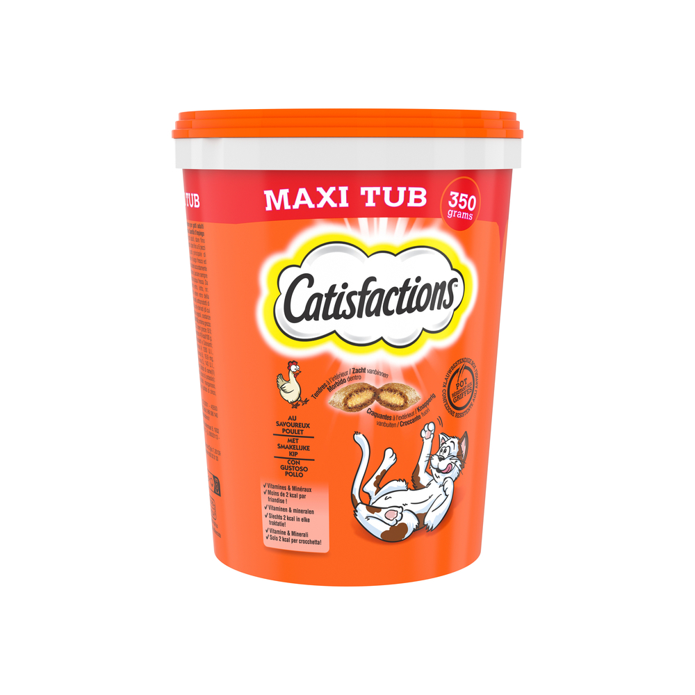 Friandises au poulet pour chat - Maxi tub 350g