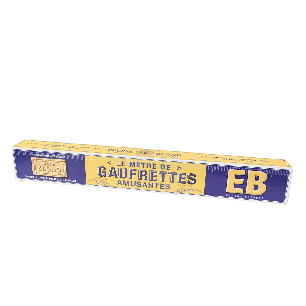 Le Mètre de Gaufrettes Amusantes Vanille - 1 540g
