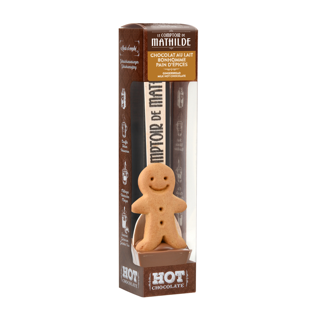 Hot Chocolate - Chocolat au lait bonhomme pain d'épices 30g