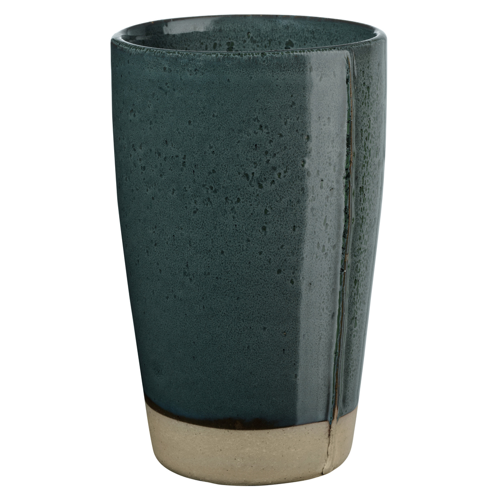 Vase Verana en grès, coloris vert - H.24cm