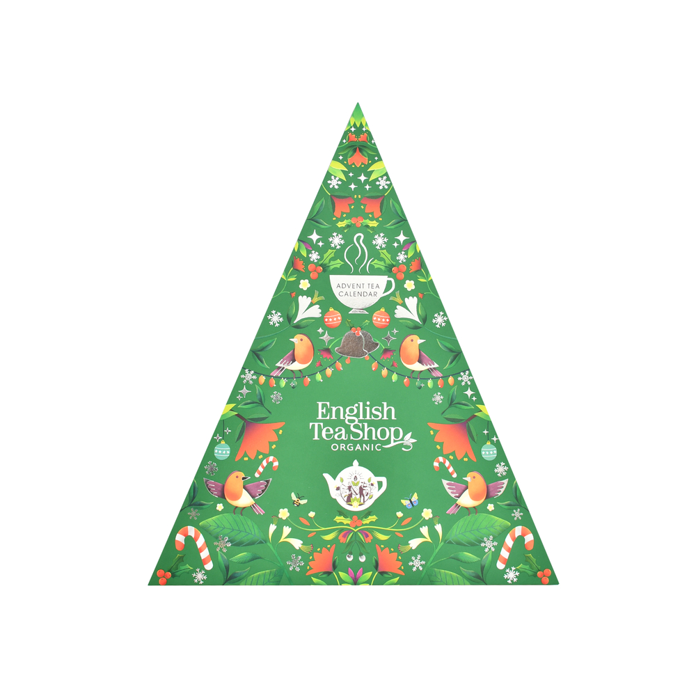 Calendrier de l'Avent : thés et infusions bio, format triangle - x25