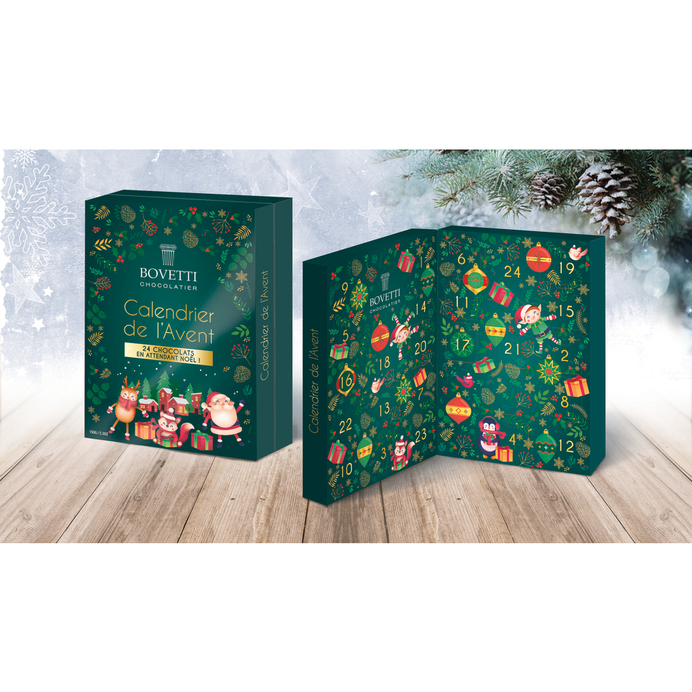 Calendrier de l'Avent chocolat au lait 150g