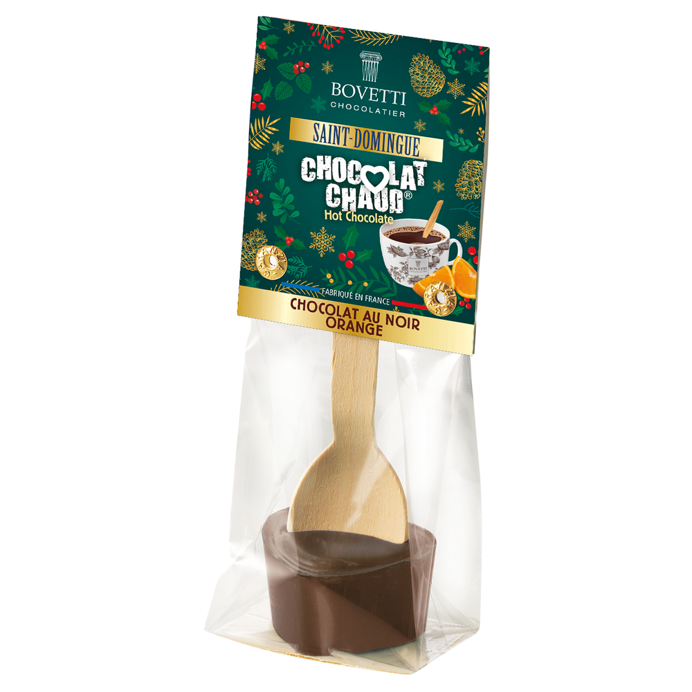 Cuillère ''chocolat chaud'' Chocolat noir orange 35g