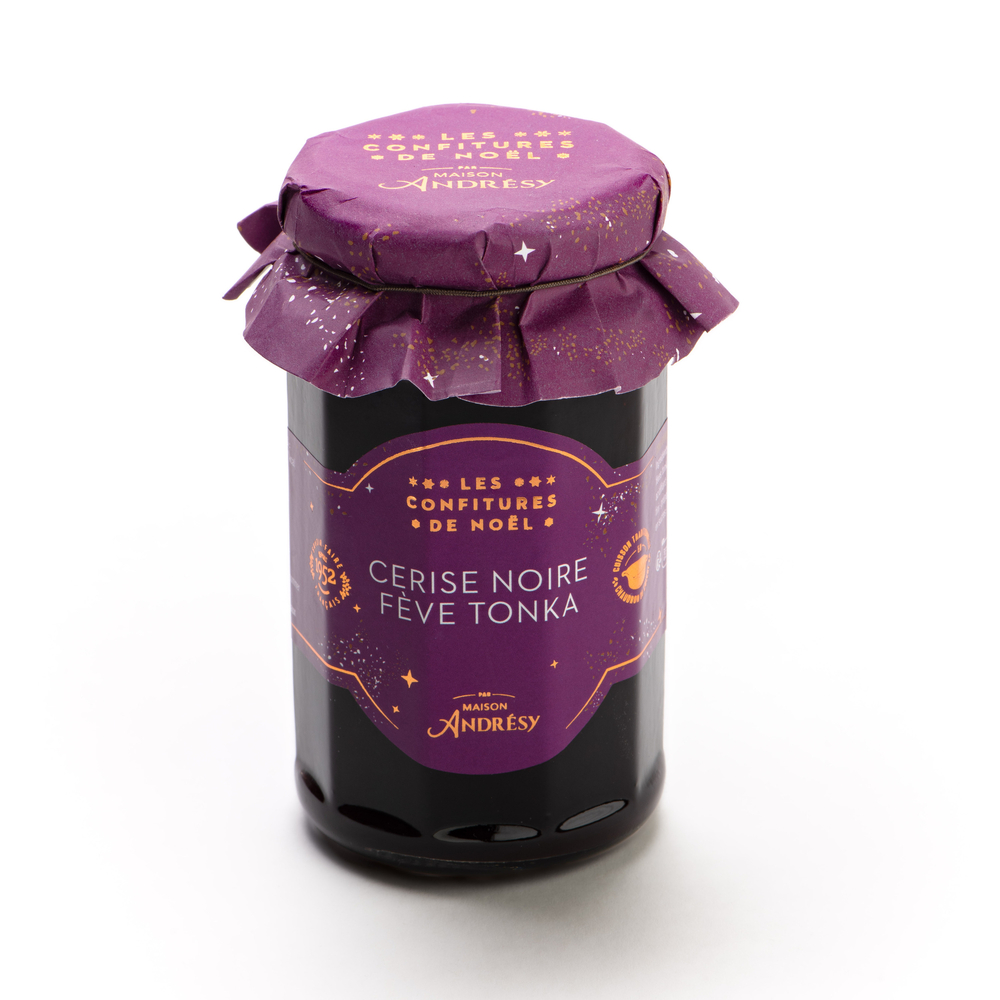 Confiture de Cerise noire et Fève Tonka 270 g