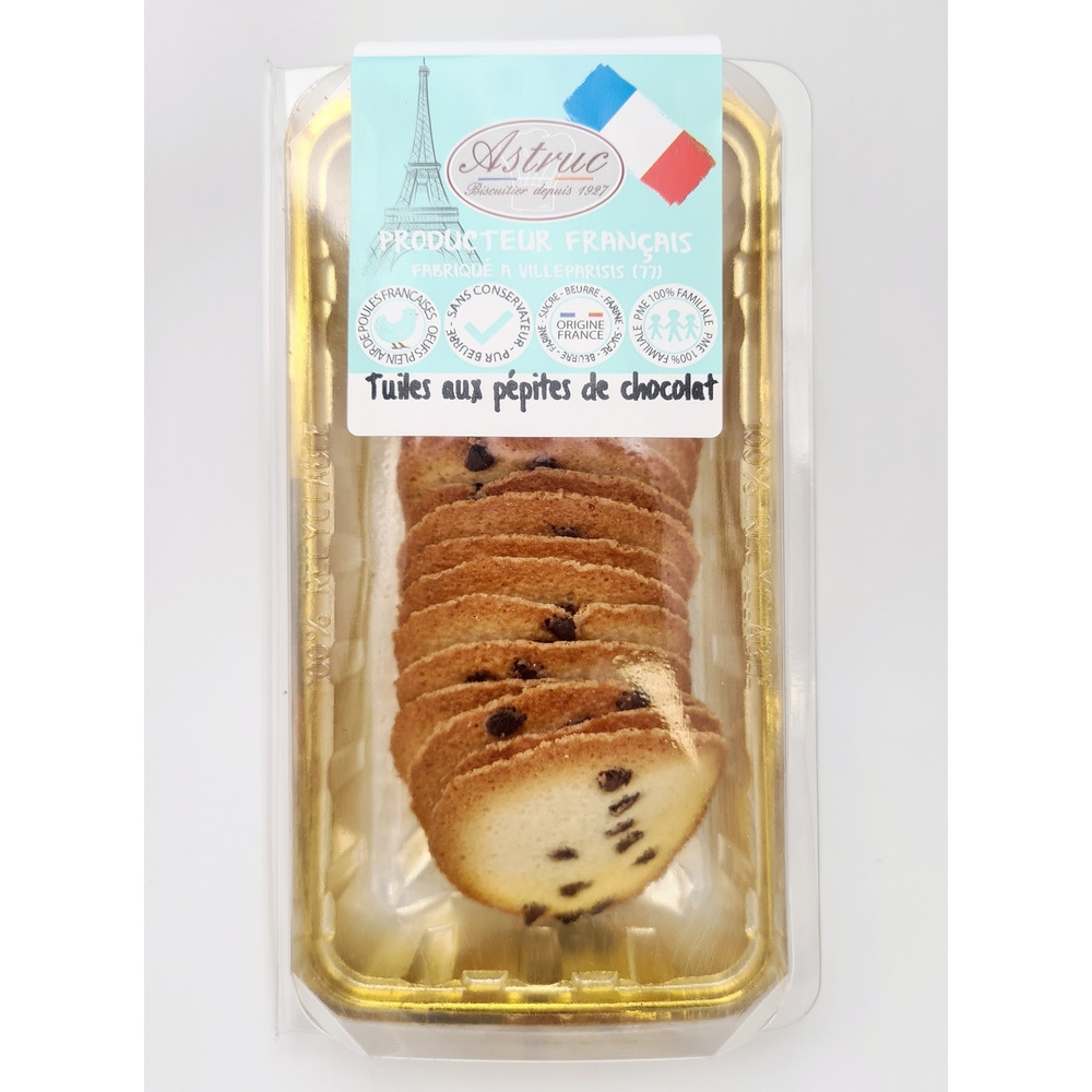 Tuiles aux pépites de chocolat - 140g
