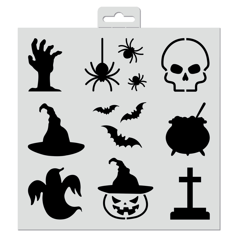 Pochoir Halloween 20X20