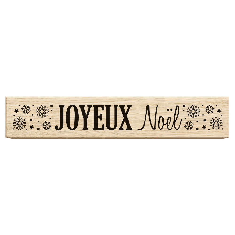 Tampon Bois Joyeux Noël 1