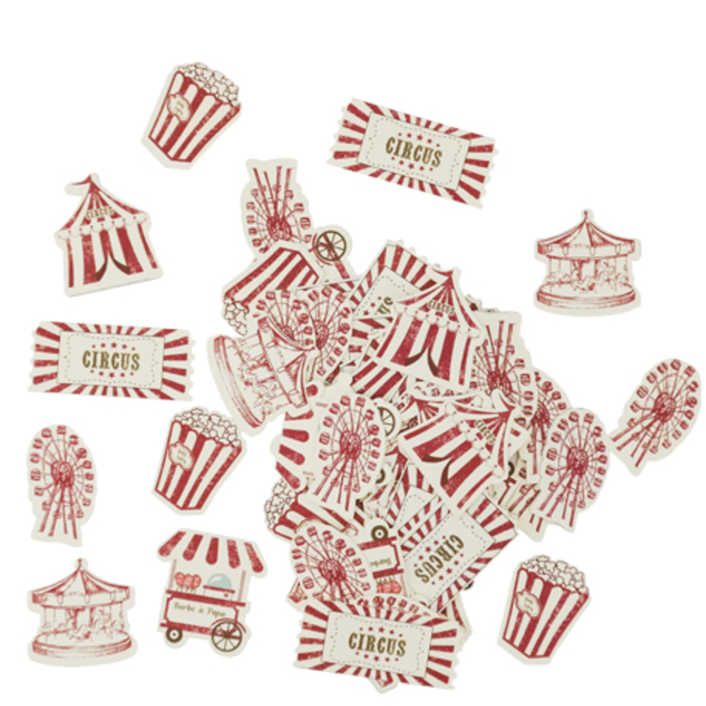 Confettis circus vintage x100