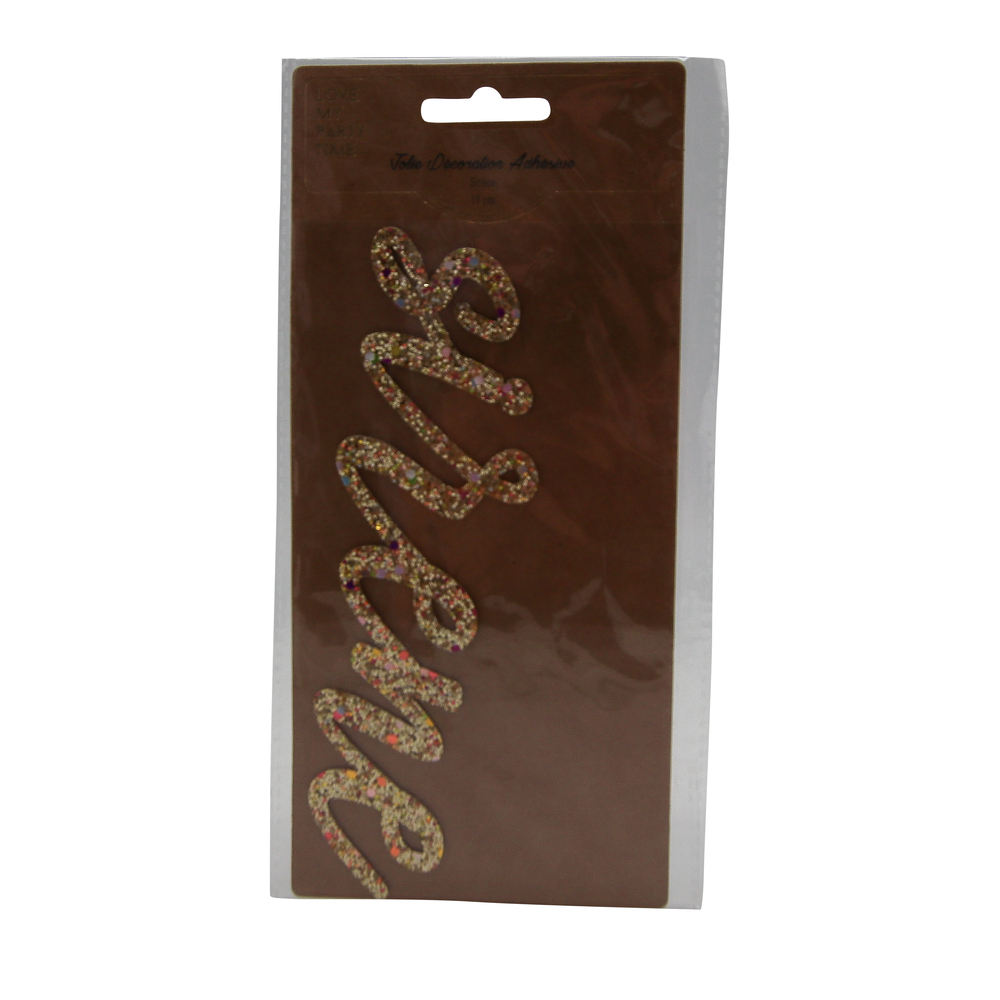 Décoration sirène adhésive paillettes