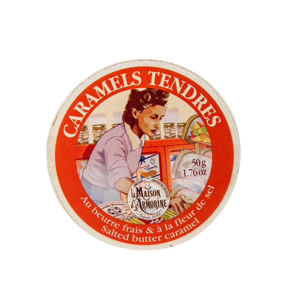 Caramels tendres au beurre frais & à la fleur de sel 180g