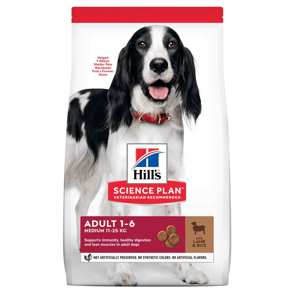 Croquettes Agneau et Riz pour chien adulte de 1 à 6 ans - 18 kg