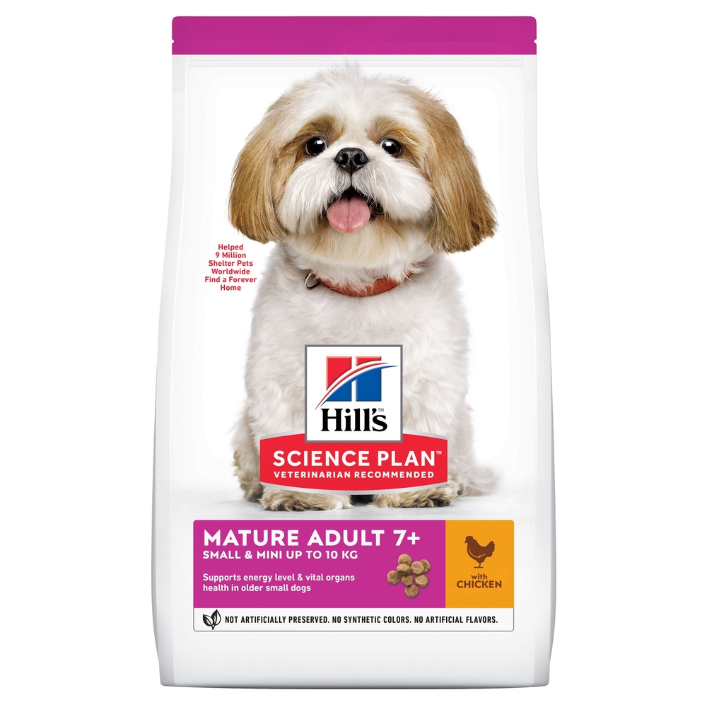 Croquettes pour chien Mature Adult 7+ Small&Mini, au poulet - 1,5kg
