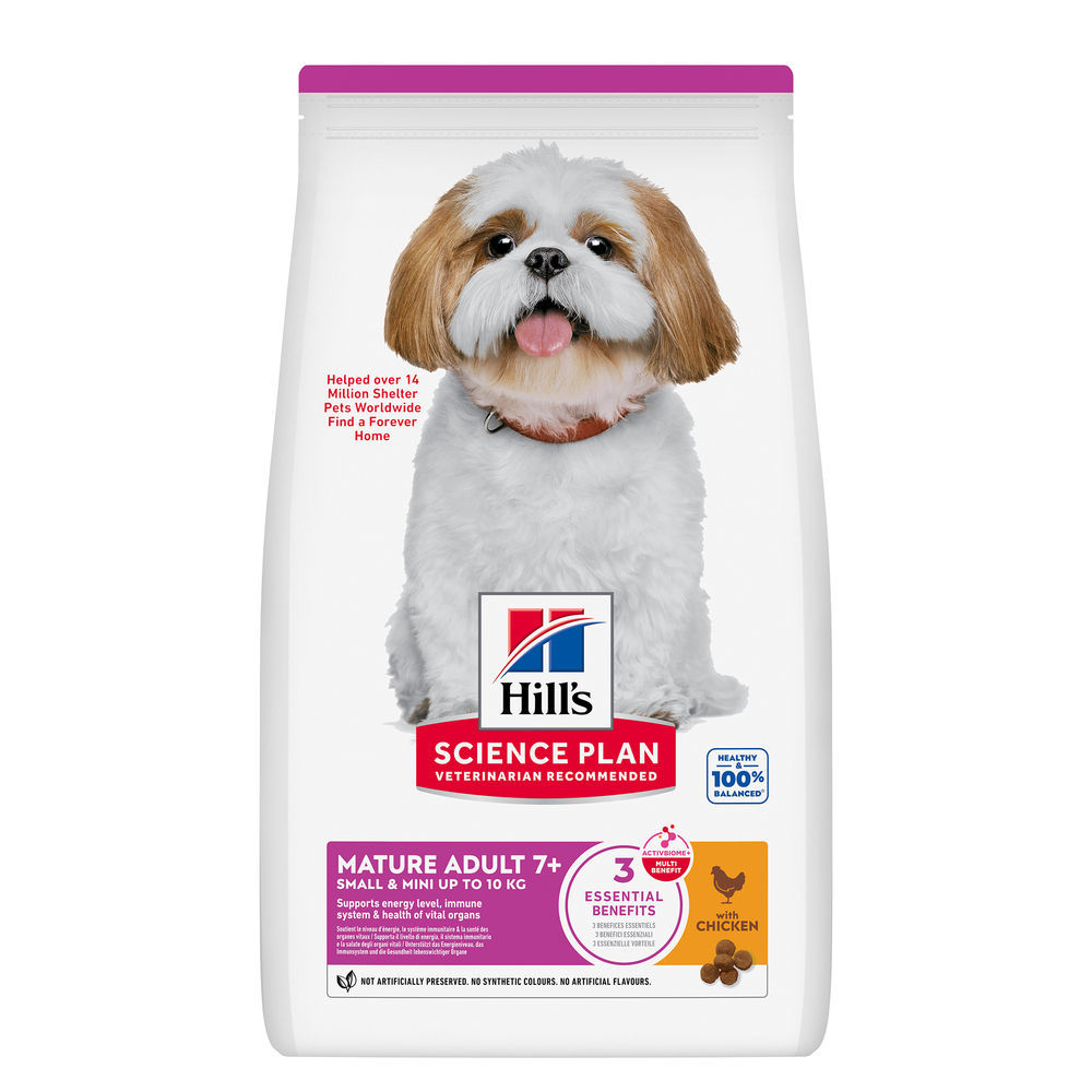 Croquettes pour chien Mature Adult 7+ Small&Mini, au poulet - 1,5kg