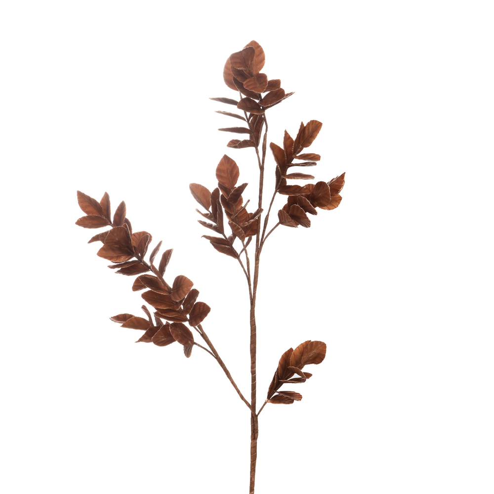 Tige fleur artificielle Théa, coloris noisette - H.120cm