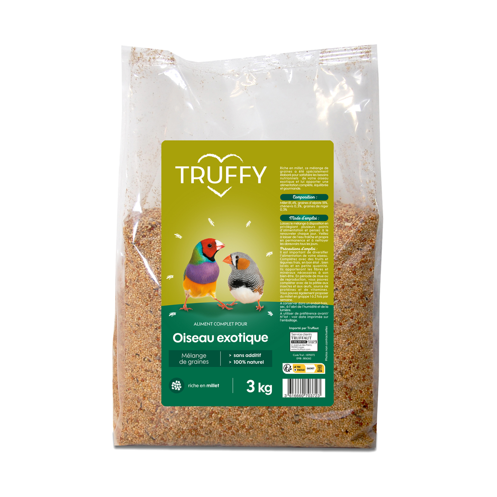 Mélange de graines pour oiseaux exotiques 3 kg
